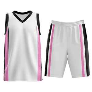 Premium Quality Unisex Basketball Uniform Breathable Customized Reversible Sleeveless 100% Polyester Quick Dry Sports Team Set - Product Image 1