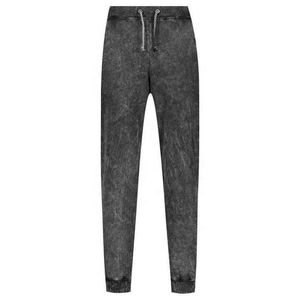 High Quality Custom Logo Fleece Joggers Acid Wash Straight Casual Men's Pants Washed 100% Cotton Quick-Drying Breathable - Product Image 2