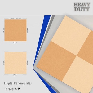 Carreaux de porcelaine indiens modernes résistants à la chaleur de premier choix 40x40cm 60x60cm carreaux de stationnement numériques extérieurs prix usine - Product Image 1