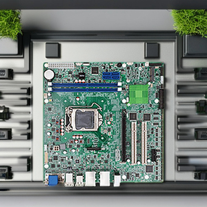 IEI MicroATX เมนบอร์ดอุตสาหกรรมชิปเซ็ต H110สกายลาค LGA1151สำหรับ6th/7th gen_ IMB-H110 - Product Image 1