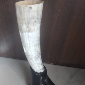 Best Quality Handmade Horn <b>Drinking</b> Horns with <b>Stand</b> Leak Proof for Home Wedding Party Event Use Bulk Supply India Exporter - Product Image 1