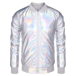 Vestes d'extérieur en satin de soie pour hommes, design OEM ODM, design unique, haute durabilité, manches longues, style bomber, veste en satin pour hommes - Product Image 1