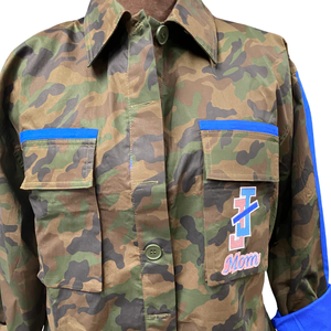 เสื้อแจ็คเก็ตลายพรางสำหรับผู้หญิง เสื้อแจ็คเก็ตแบบมีซิปเต็มตัว เสื้อผ้าสำหรับกิจกรรมกลางแจ้ง น้ำหนักเบา สไตล์ลำลอง สไตล์ทหาร เสื้อผ้าแฟชั่น เสื้อผ้าสำหรับใส่ในชีวิตประจำวัน - Product Image 1