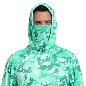 Sudadera con Capucha de Pesca de Manga Larga para Hombre, Protección Solar, Logotipo Personalizado Impreso, Sudadera con Capucha Transpirable, Sudaderas de Pesca Sublimadas para Hombre - Product Image 3