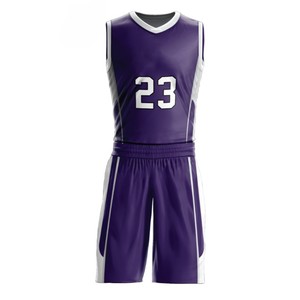 ชุดยูนิฟอร์มบาสเก็ตบอลแบบกำหนดเอง เสื้อ กางเกงขาสั้น โพลีเอสเตอร์ แห้งเร็ว ระบายอากาศได้ดี พิมพ์ลายแบบซับลิเมชั่น ชุดทีม OEM จำนวนมาก - Product Image 1