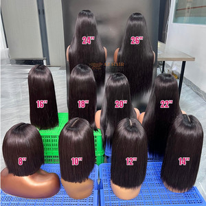 Pelucas de cabello humano vietnamita al por mayor, lisas como hueso, con encaje suizo 2x6, sin pegamento, listas para enviar - Product Image 2