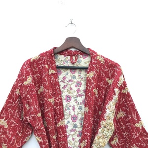 Nueva llegada Kantha Vintage algodón abrigo Multicolor Vintage kantha acolchado chaqueta hecha a mano Kantha abrigo chaqueta para mujer - Product Image 3