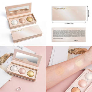 พาเลทท์ไฮไลท์เตอร์เนื้อชิมเมอร์ เม็ดสีแน่น กันน้ำ ติดทนนาน ให้ผิวหน้าและผิวกายเปล่งประกาย - Product Image 4