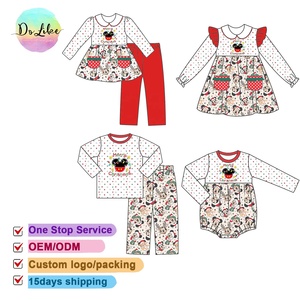 Micky <span class=keywords><strong>Minnie</strong></span> abiti ricamati abito bambino personaggio modello pigiama natale ragazze abiti - Product Image 1