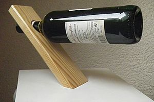 Wooden wine <b>rack</b> artistic wine holder sculptural bottle stand luxury wine storage modern tabletop wine <b>rack</b> handcrafted wooden - Product Image 3
