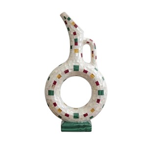 <b>Unique</b> Handmade Mother of Pearl <b>Vase</b> for Interior Projects - Product Image 1