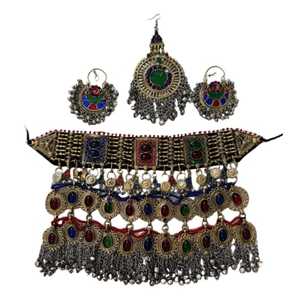 Conjunto de Joyería Afgana Hecha a Mano para Bodas y Fiestas, Proveedor Directo de Fábrica, Conjuntos de Joyería para Damas en Estilo Afgano para Adultos - Product Image 1