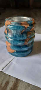 Brûleur d'encens religieux en bois et résine époxy de qualité supérieure 2026, luxe arabe Oud Madhkan 100% naturel pour la fragrance d'intérieur Ramadan - Product Image 2