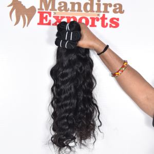 Extensions de Cheveux Humains Bruts en Gros, 100% Naturels, Ondulés, Couleur Noire, Paquets de Cheveux Naturels Ondulés, Cheveux Humains Cambodgiens - Product Image 1