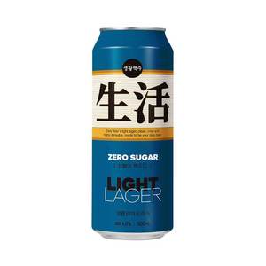 Bière artisanale coréenne Daily Beer Light Lager 500ml en canette, carton de 24 pièces, faible en calories, facile à boire, vente en gros, export, qualité supérieure, 4,5%, réfrigérée - Product Image 1