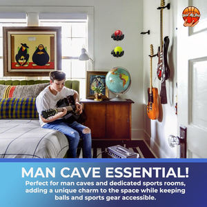 Support mural portable pour petites balles, en résine polie, design sculpté à la main, pour maintenir les balles à gauche et à droite - Product Image 4