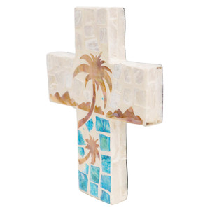 Handmade Capiz Shell Cross <b>Wall</b> Decor Religious <b>Wall</b> Art Coastal <b>Wall</b> Hanging <b>MOP</b> Shell Cross Decoration Home Decor Accent Gift - Product Image 5