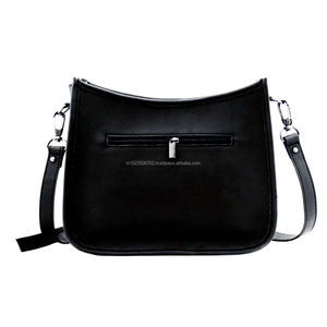 Vente chaude en cuir véritable femmes sac à bandoulière Logo personnalisé Durable grainé géométrique bohème sac à bandoulière - Product Image 4