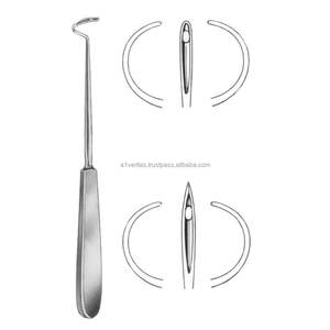 Kit de Sutura de Alta Calidad A-1 VERITAS con Agujas de Ligadura Reutilizables (Izquierda y Derecha) Deschamps (Agujeras y Puntiagudas) de 21 cm - Product Image 3
