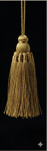 Gold <b>Tassel</b> Decorative Fringe Handle Detail - Product Image 4