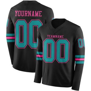 เสื้อฟุตบอลชายแบบกำหนดเอง-แขนยาว ผ้ายืดสแปนเด็กซ์/โพลีเอสเตอร์ พิมพ์ลายด้วยความร้อน ระบายอากาศได้ดี ปรับแต่งชื่อทีม โลโก้ และตำแหน่งได้ - Product Image 5