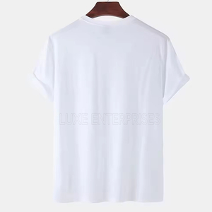 T-shirts en polyester/coton pour hommes en gros, col personnalisé, logo OEM, couleur personnalisée, design personnalisé, séchage rapide, respirant, décontracté, haute qualité - Product Image 2