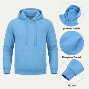 Adjustable Waistband Men's Fitness Tracksuit Kangaroo Pocket <b>Hoodie</b> Zippered Pocket Trouser Cotton Fleece Tracksuit OEM Service - Product Image 5