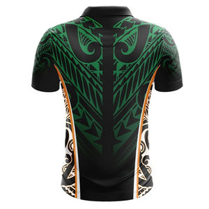 Polo en coton 100% personnalisé avec logo, sublimation, coupe ample, imprimé, anti-rétrécissement, couleur verte, nouvelle tendance, pour homme - Product Image 2