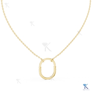 จี้เพชรทรงบริลเลียนท์คัท สร้อยคอทองคำแท้ 14K 18K ดีไซน์หรูหรา สำหรับผู้หญิง เหมาะสำหรับงานแต่งงาน งานหมั้น สไตล์ร่วมสมัย - Product Image 6