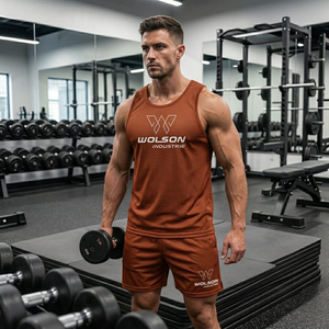 Conjunto de Camiseta y Pantalones Cortos Deportivos de Alto Rendimiento, Ropa Deportiva Transpirable para Fisicoculturismo, Trotar, Ejercicio y Entrenamiento Deportivo - Product Image 6