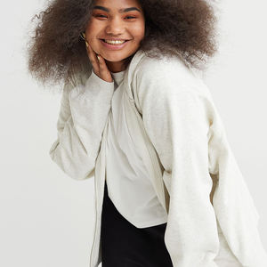 Nueva Sudadera con Capucha para Mujer, a la Moda, de Alta Calidad, Servicio OEM, 100% Algodón, Diseño de Camuflaje Personalizado, Sudadera Corta para Mujer - Product Image 1