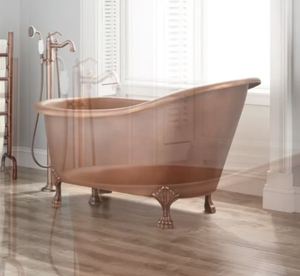 Bañera de lujo independiente de cobre, económica, superventas 2022, último diseño, a precio mayorista - Product Image 3