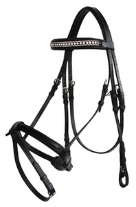 High Quality Premium Leather Horse Bridle Custom Design 100% QC Inspected <b>Equestrian</b> Equipment Durable Riding Tack - Product Image 2