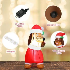 5 Feet <b>Inflatable</b> Christmas Dog Outdoor Holiday Yard Decorations for Christmas - Product Image 6