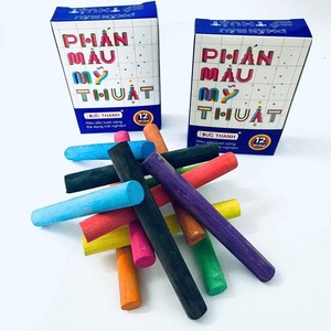 Craies de tableau noires colorées sans poussière pour marquage de trottoirs, ensembles de craies pastel artistiques OEM - Product Image 1