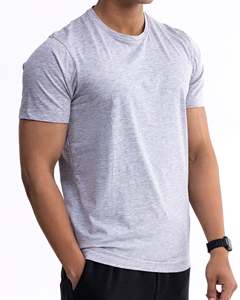 เสื้อยืดผู้ชายแขนสั้นทรงปกติผ้าฝ้ายแท้ 100% สไตล์ลำลอง ขายดี - Product Image 2