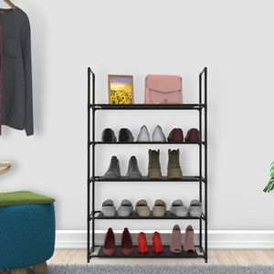 Zapatero Resistente de 10 Niveles, 23.03x10.82x72.83 Pulgadas, Ahorro de Espacio, Almacenamiento de Zapatos Alto con Marco de Acero Ajustable, Capacidad de 66 Libras - Product Image 3