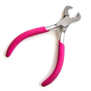 Pince à perles pour extensions capillaires robuste avec poignée en caoutchouc, kit d'outils pour micro-anneaux, logo personnalisé, fabricant en gros - Product Image 1