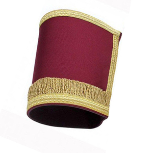 Classic Masonic Gauntlets Cuffs White Cotton Freemason Gloves With Embroidered Square And Compass Symbol Cuffs - Product Image 4