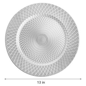 "Placa de cargador de diseño de loto en metal duradero con elegante acabado dorado perfecto para ajustes de mesa de bodas y fiestas de cumpleaños" - Product Image 1