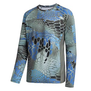 Camiseta Táctica de Pesca para Hombre, Personalizada, de Alto Rendimiento, Camuflaje, Transpirable, de Secado Rápido, Manga Larga, para Deportes al Aire Libre, Gimnasio, Camiseta Deportiva - Product Image 1
