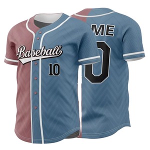 เสื้อเบสบอลแบบเย็บติดกันรุ่นใหม่ปี 2026 ออกแบบสีได้ตามต้องการ คุณภาพสูง ขายส่ง ไซส์ใหญ่สำหรับผู้ใหญ่ ระบายอากาศได้ดีด้านหน้า - Product Image 1