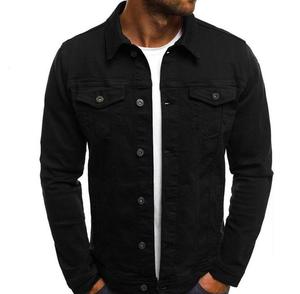 <b>Custom</b> <b>Denim</b> <b>Jacket</b> Wholesale Men Jeans <b>Jacket</b> 100% Cotton <b>Denim</b> Jean <b>Jackets</b> Solid Color Dye Long Sleeve Jeans - Product Image 4