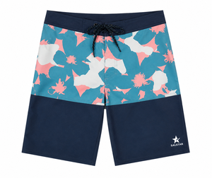 Shorts de surf pour hommes à séchage rapide, shorts de plage avec logo avant, maillots de bain légers, écologiques, respirants, en toile, taille mi-haute - Product Image 3