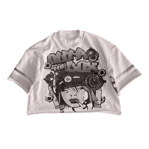 เสื้อยืดทรงครอปแบบเรกูลาร์ฟิต พิมพ์ลายเลข 24 ด้านหลัง แขนสั้น สไตล์สตรีทสำหรับผู้ชาย คอกลม ผ้าถัก ระบายอากาศได้ดี ผลิตจากผ้าฝ้าย 100% - Product Image 6