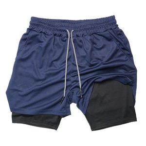 Mens Eco-Friendly Quick Dry Breathable Satin Woven Gym Shorts Elastic Waist Stretch Casual Workout Beach <b>Mid</b> Length Solid White - Product Image 5