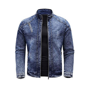 Chaqueta de Mezclilla para Hombre, Estilo Casual, Chaqueta de Otoño, Abrigo de Mezclilla con Botones, Chaqueta de Mezclilla Extra Grande para Hombre, Servicio OEM con Logotipo Personalizado - Product Image 5