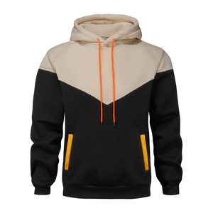 Sweat-shirt à capuche pour homme, design color block, manches raglan, coupe classique, vêtement décontracté pour l'automne, tissu en molleton français - Product Image 4