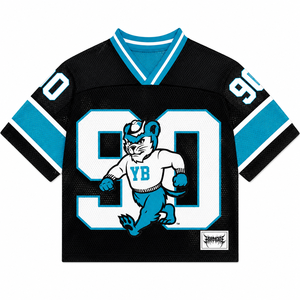 Maillot de football rétro personnalisé OEM, maillot de sport en mesh surdimensionné, maillot de football américain vintage, streetwear - Product Image 3