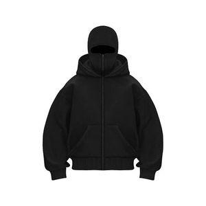 Fabricante de sudaderas con capucha tipo balaclava personalizadas para hombre, con impresión de logotipo, ropa urbana, para marcas de ropa, venta al por mayor, etiqueta privada, suministro a granel. - Product Image 4